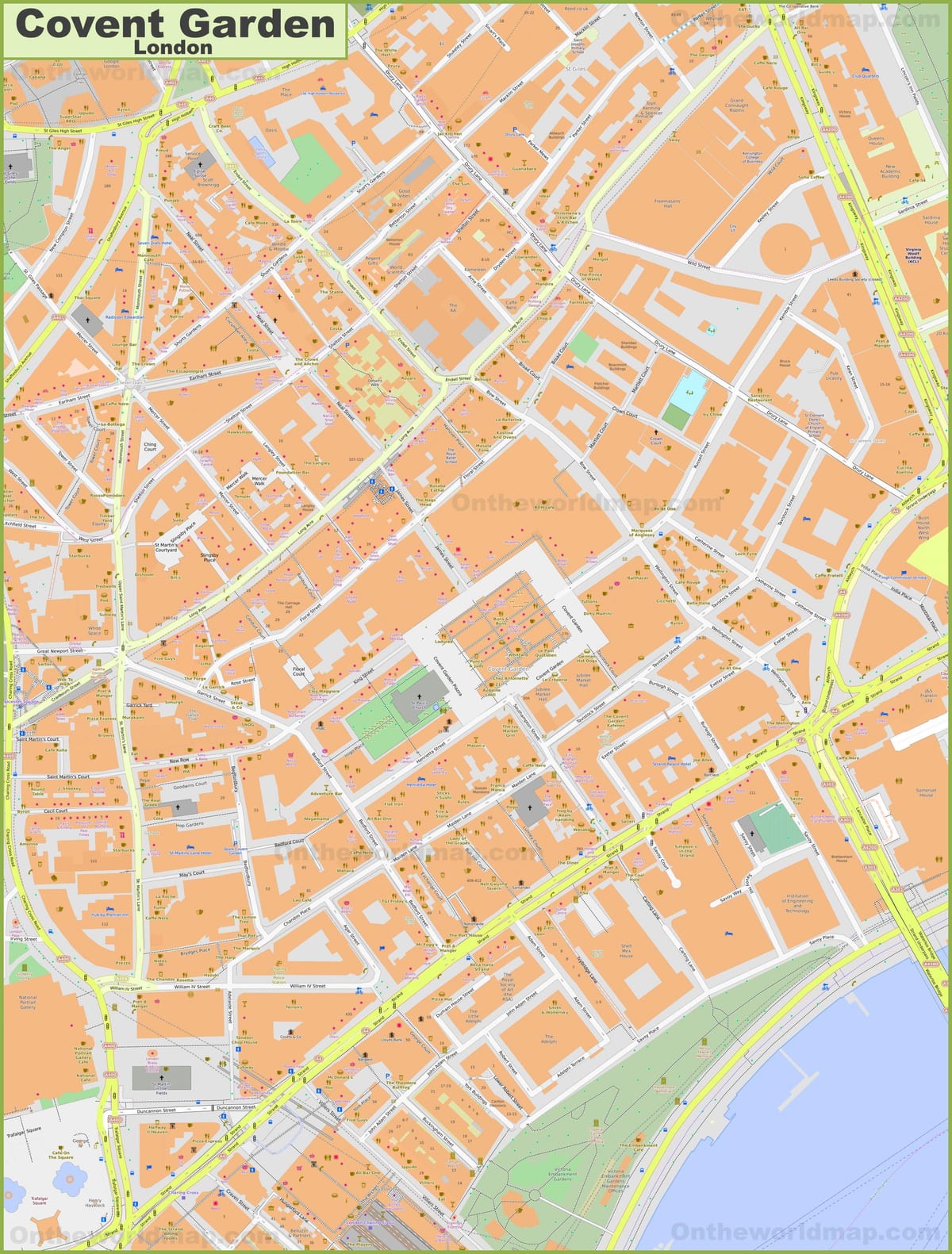 考文特园伦敦地图