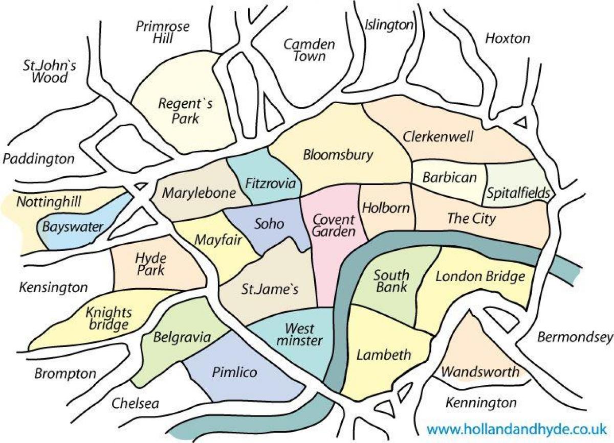 附近的伦敦地图