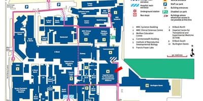 地图的伦敦帝国学院