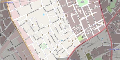地图Soho伦敦