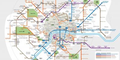 伦敦周期的高速公路的地图