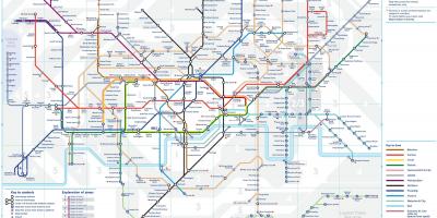 地图的地铁伦敦