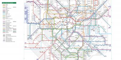 国家铁路伦敦地图