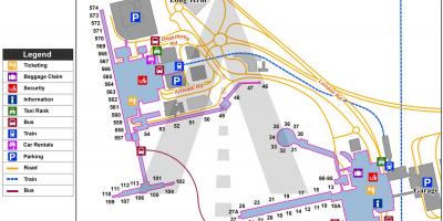 盖特威克机场的地图